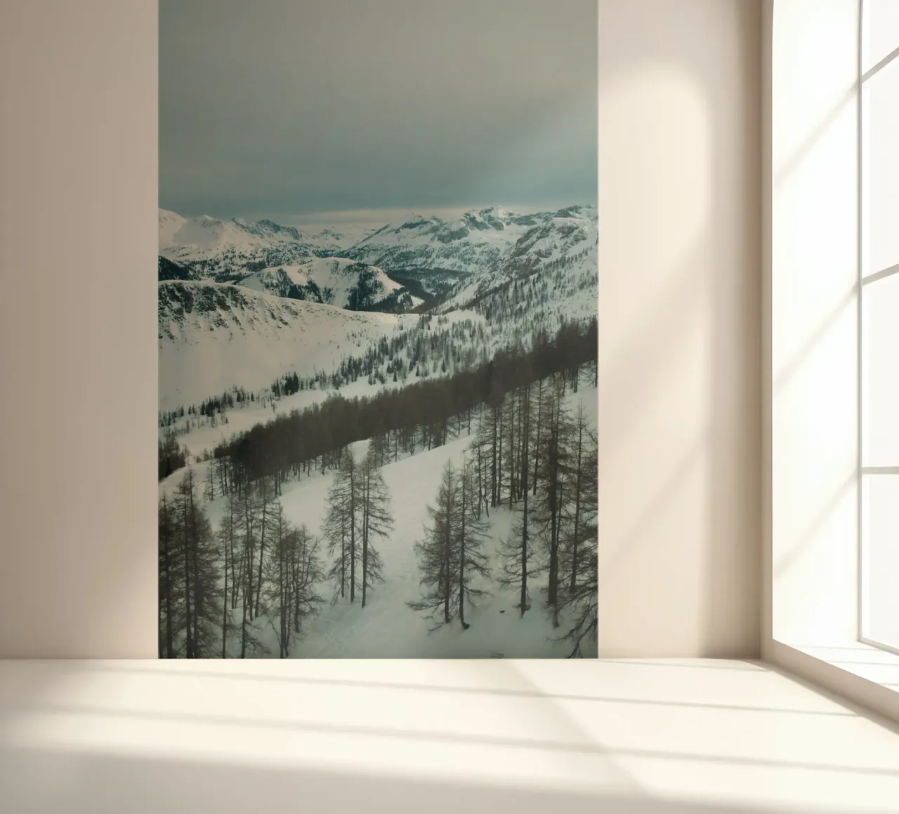 Snowy Alps Fototapete von Sebastian Hilgetag