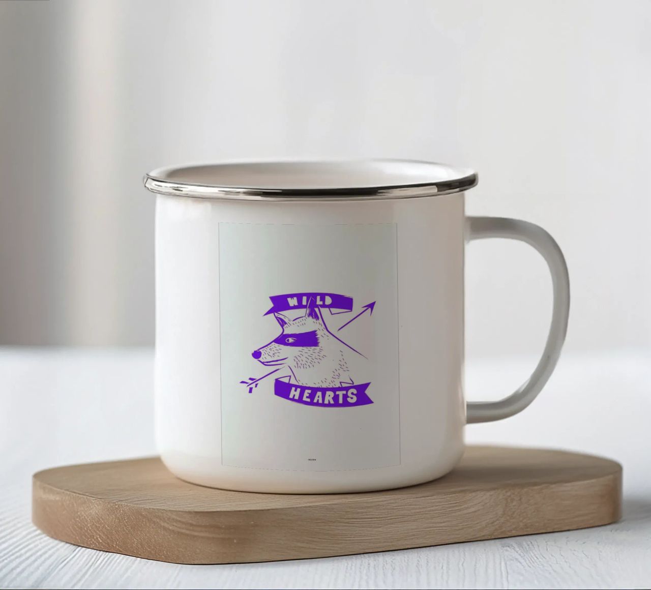 Wild Hearts 2 tazza in smalto da Iglou