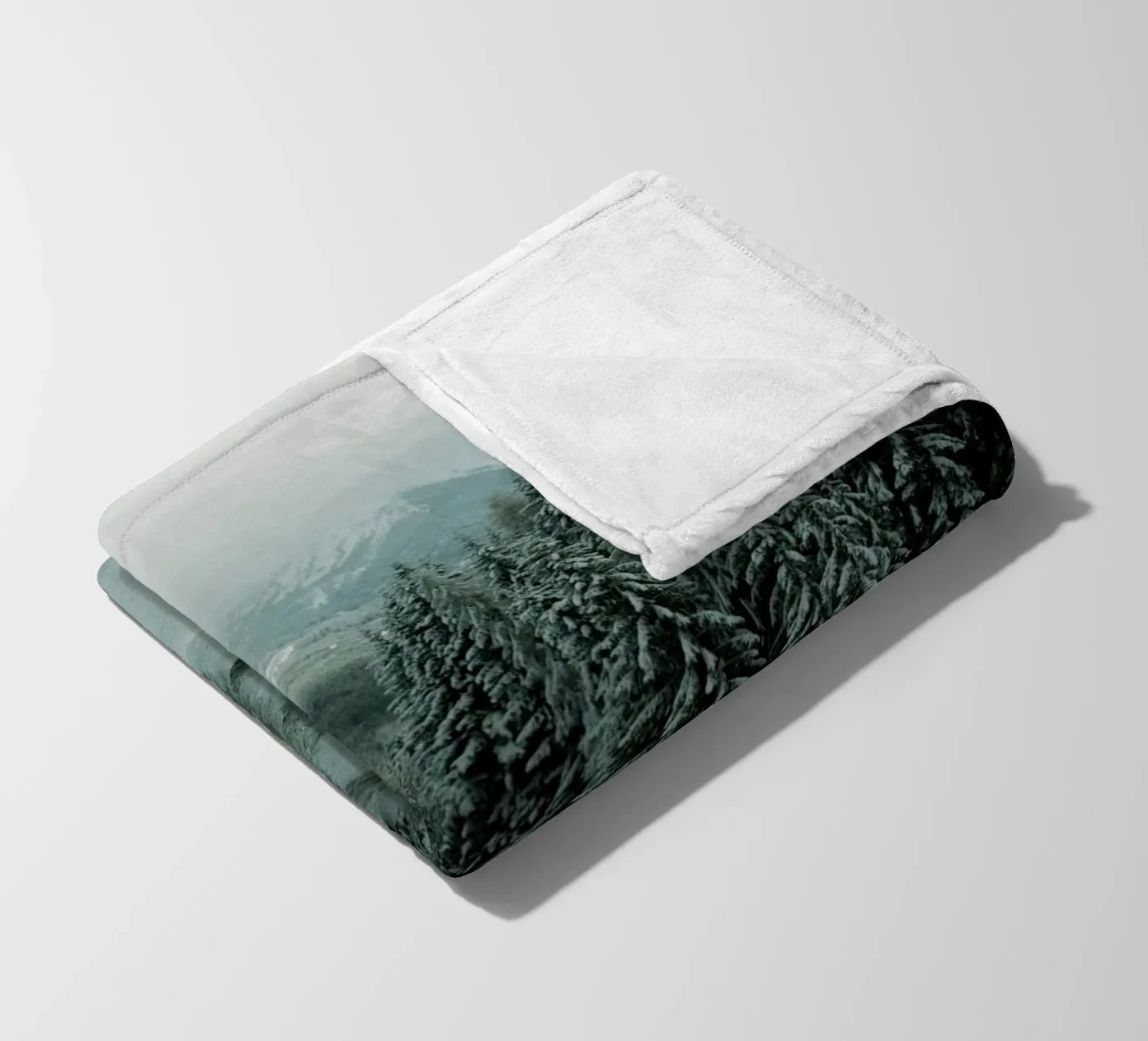 The Path through Winter Fleecedecke von Sebastian Hilgetag