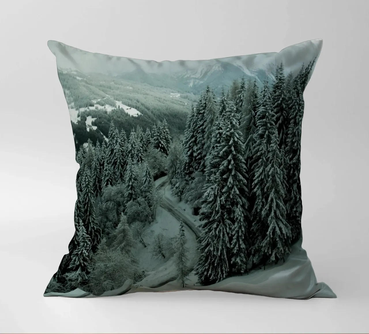 The Path through Winter cuscino da Sebastian Hilgetag