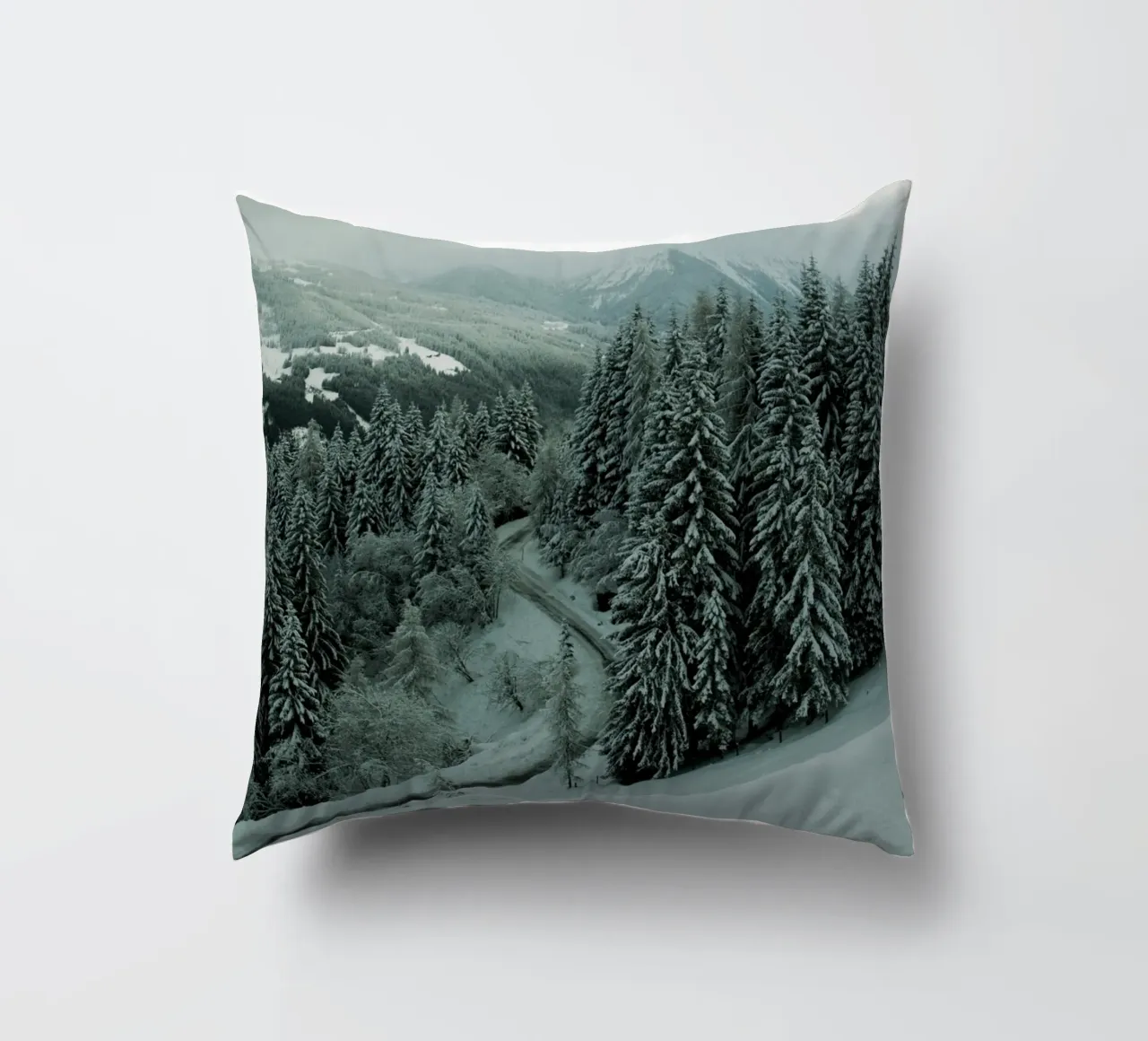 The Path through Winter cuscino da Sebastian Hilgetag