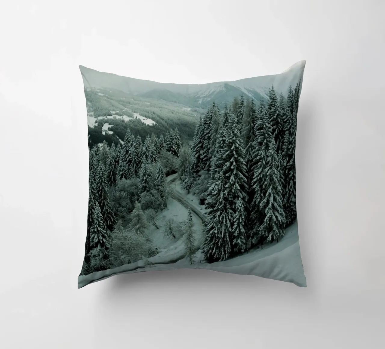 The Path through Winter cuscino da Sebastian Hilgetag