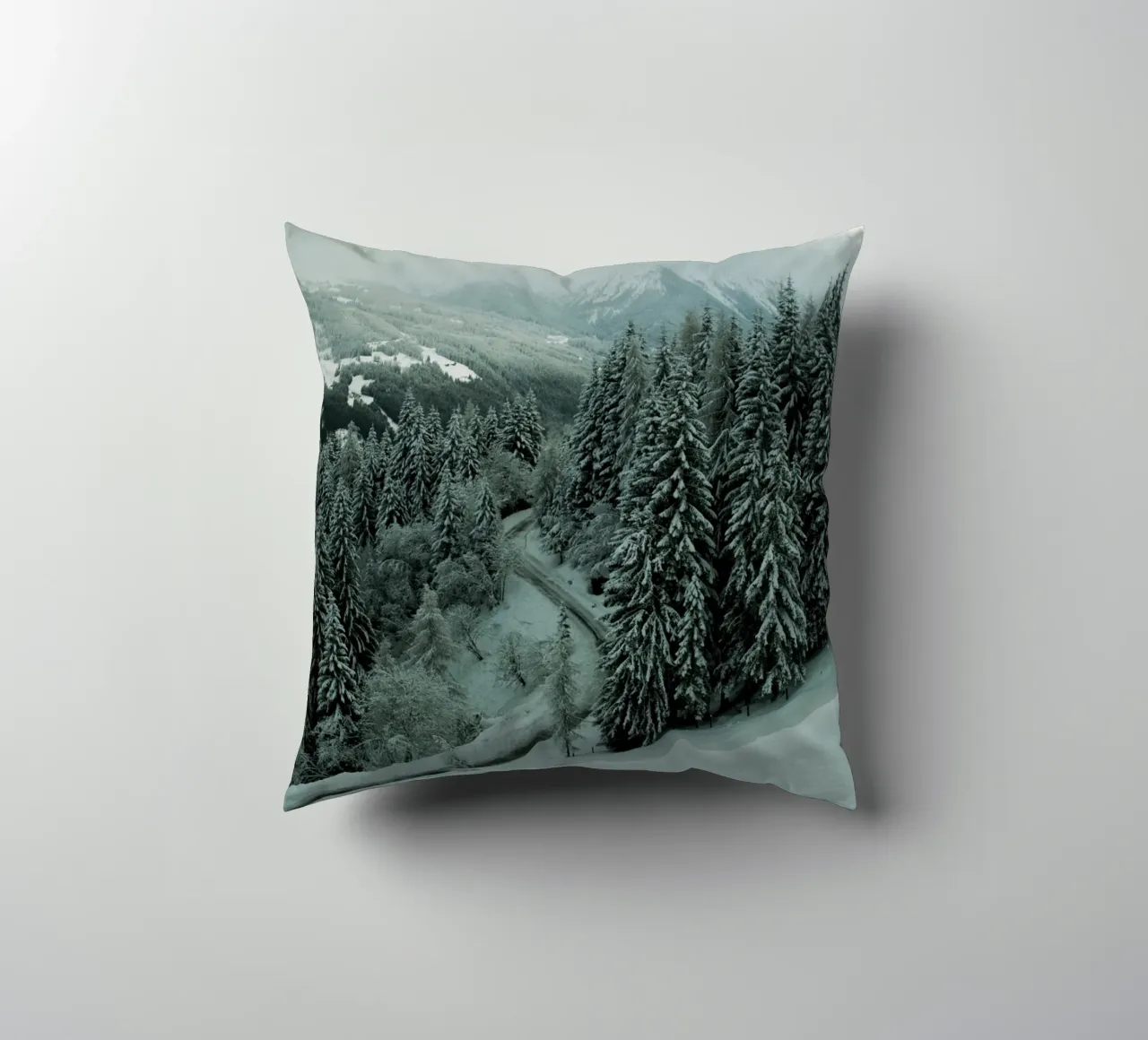 The Path through Winter cuscino da Sebastian Hilgetag