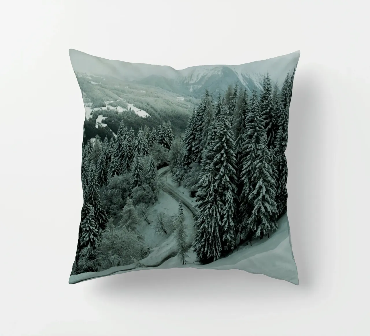 The Path through Winter cuscino da Sebastian Hilgetag