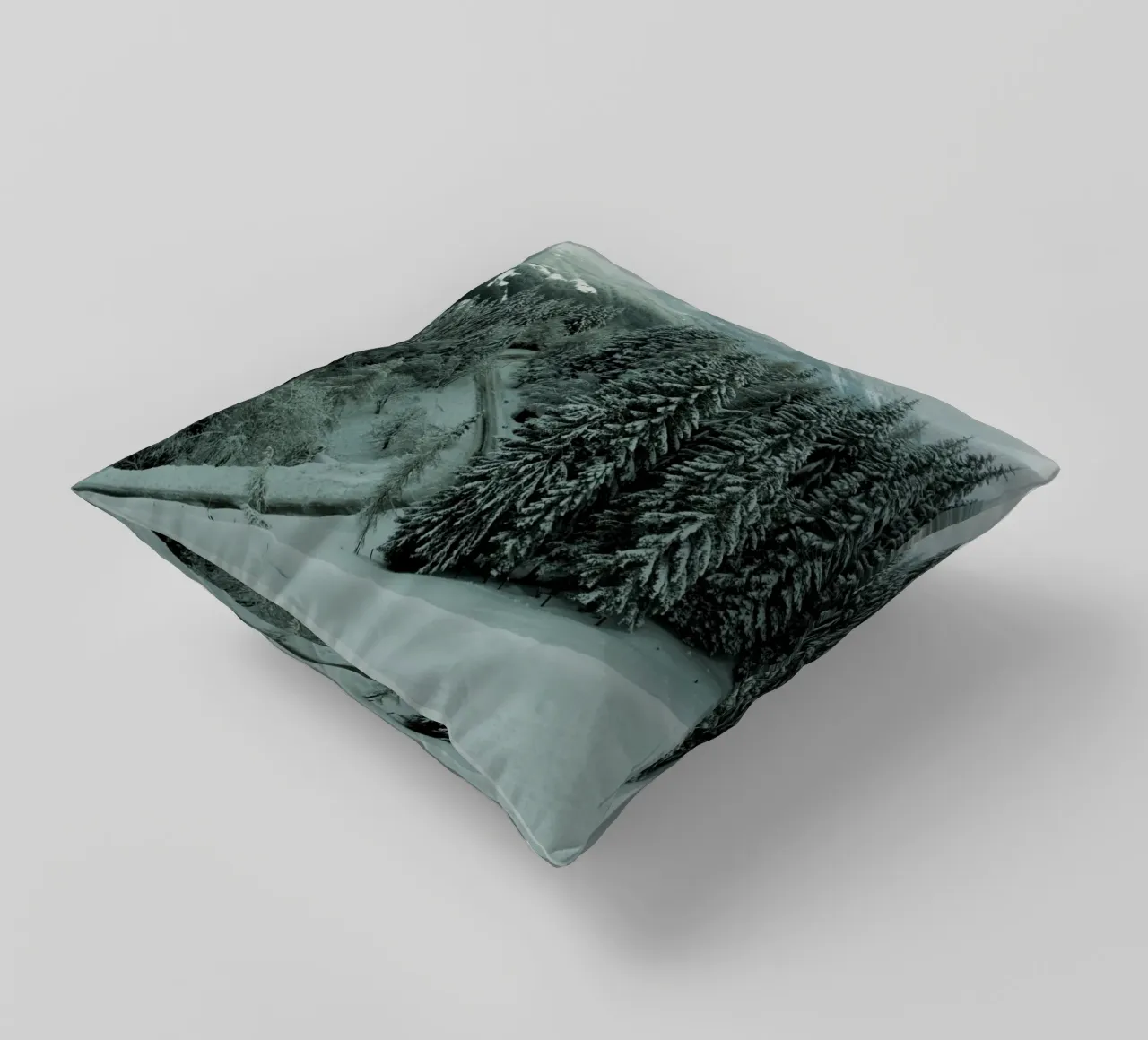 The Path through Winter cuscino da Sebastian Hilgetag