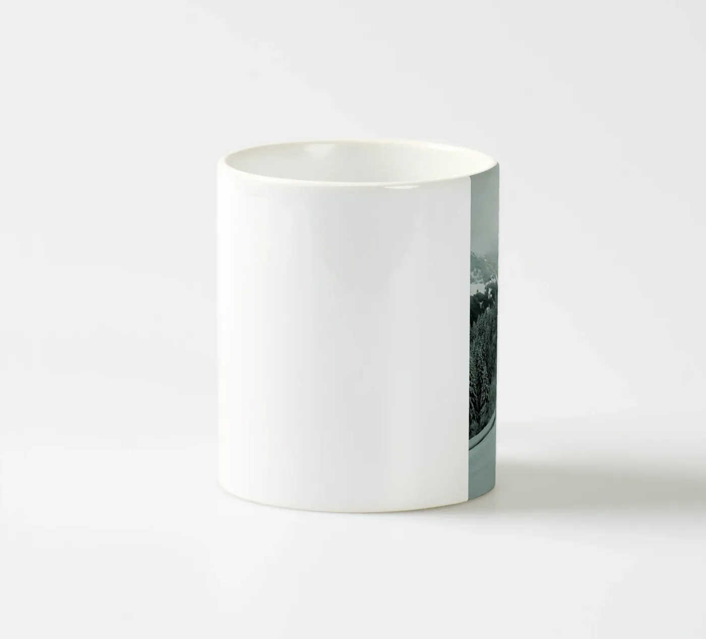 The Path through Winter ceramic mug by Sebastian Hilgetag