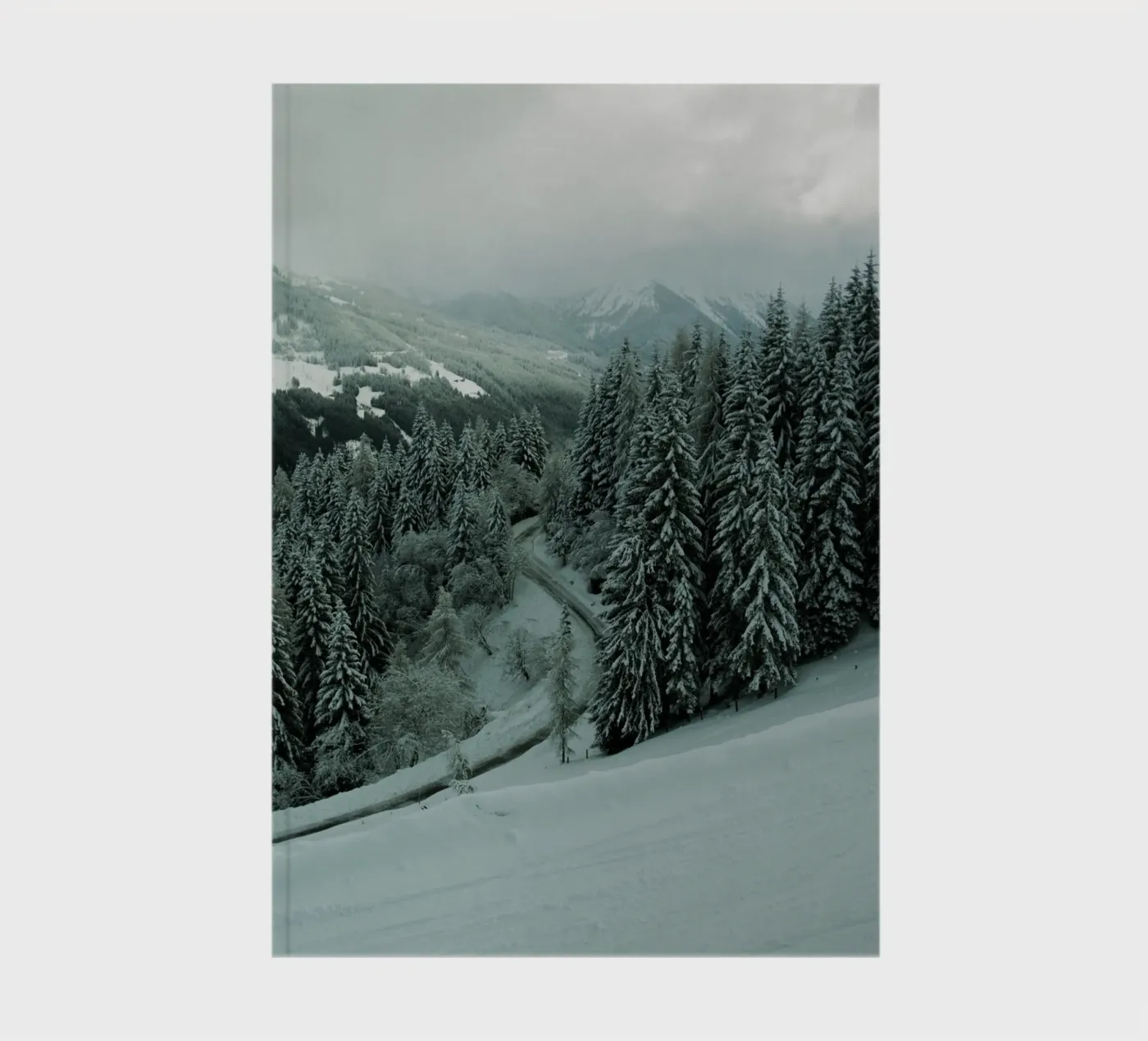 The Path through Winter Notizbuch von Sebastian Hilgetag