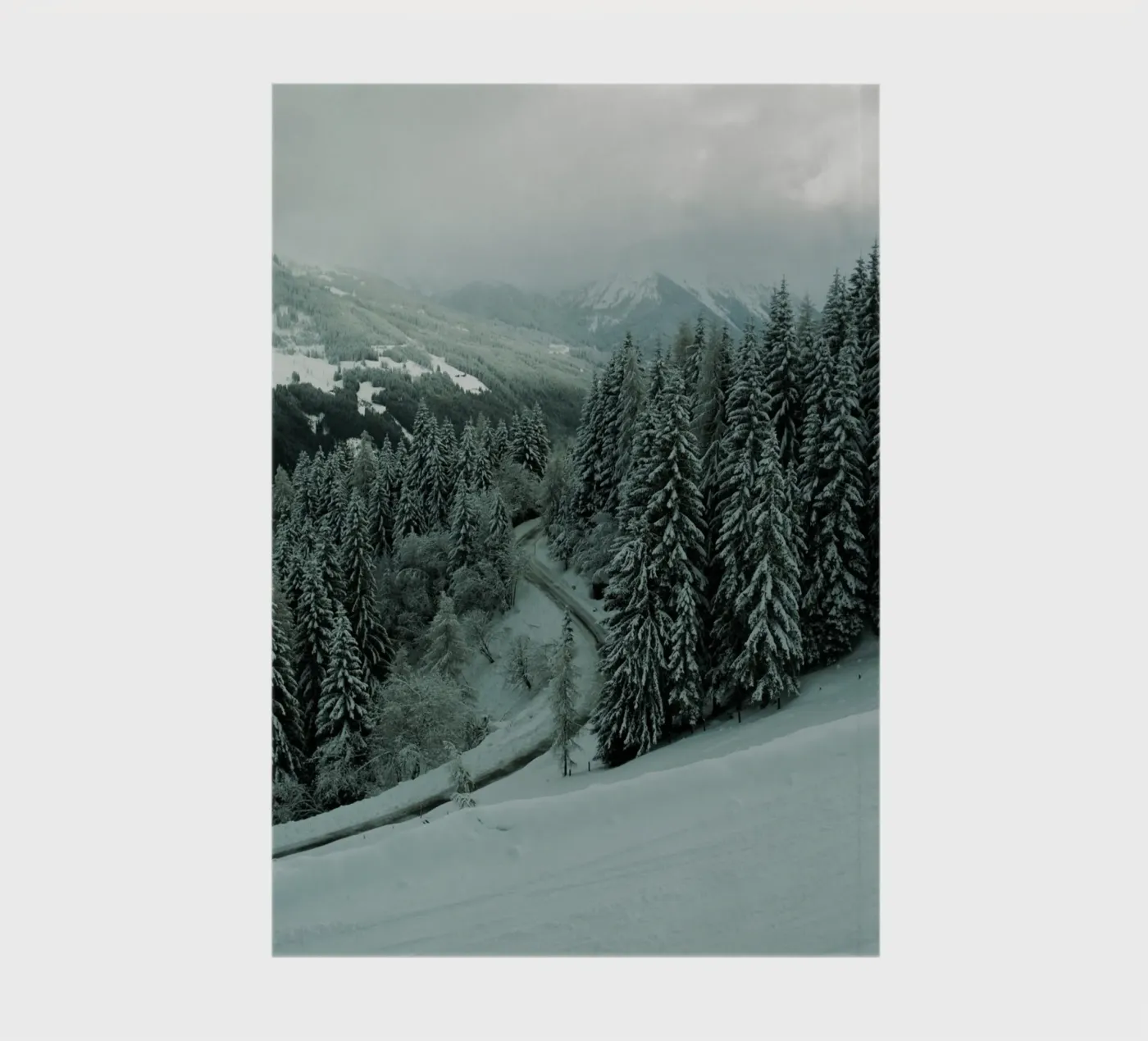 The Path through Winter Notizbuch von Sebastian Hilgetag