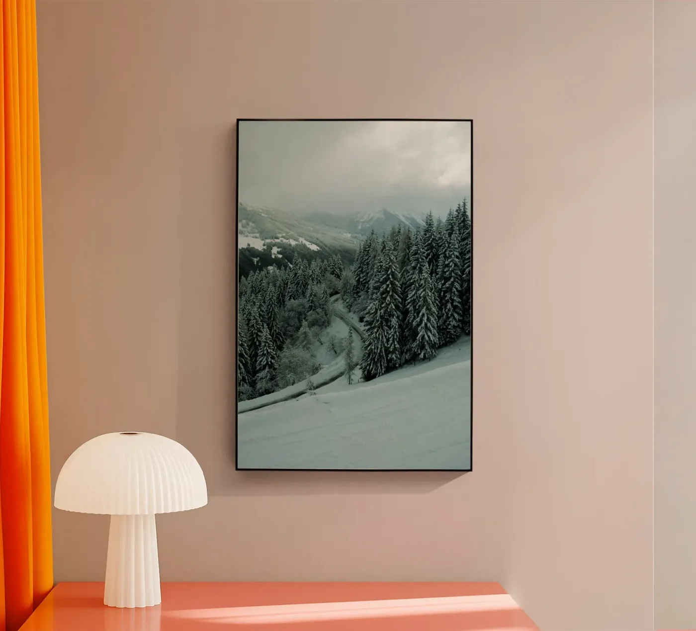 The Path through Winter plexiglas de Sebastian Hilgetag