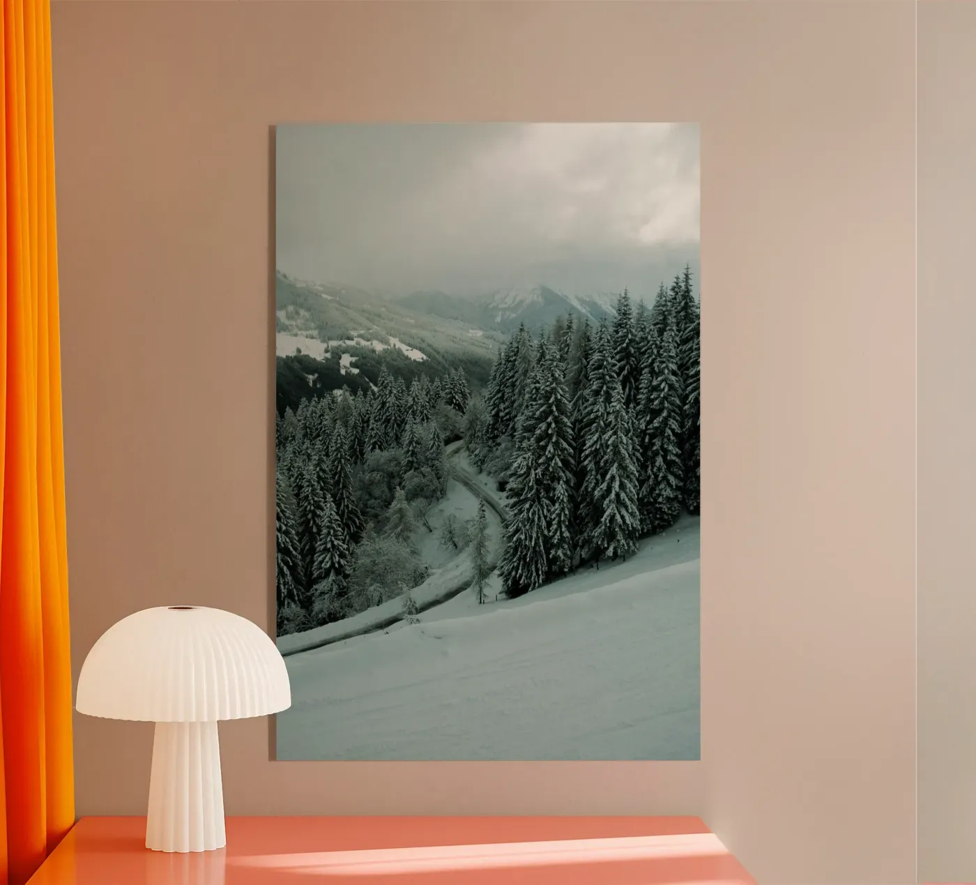 The Path through Winter plexiglas de Sebastian Hilgetag