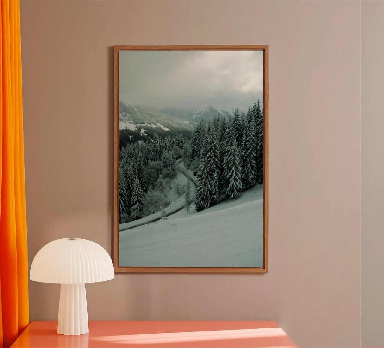 The Path through Winter alluminio dibond da Sebastian Hilgetag