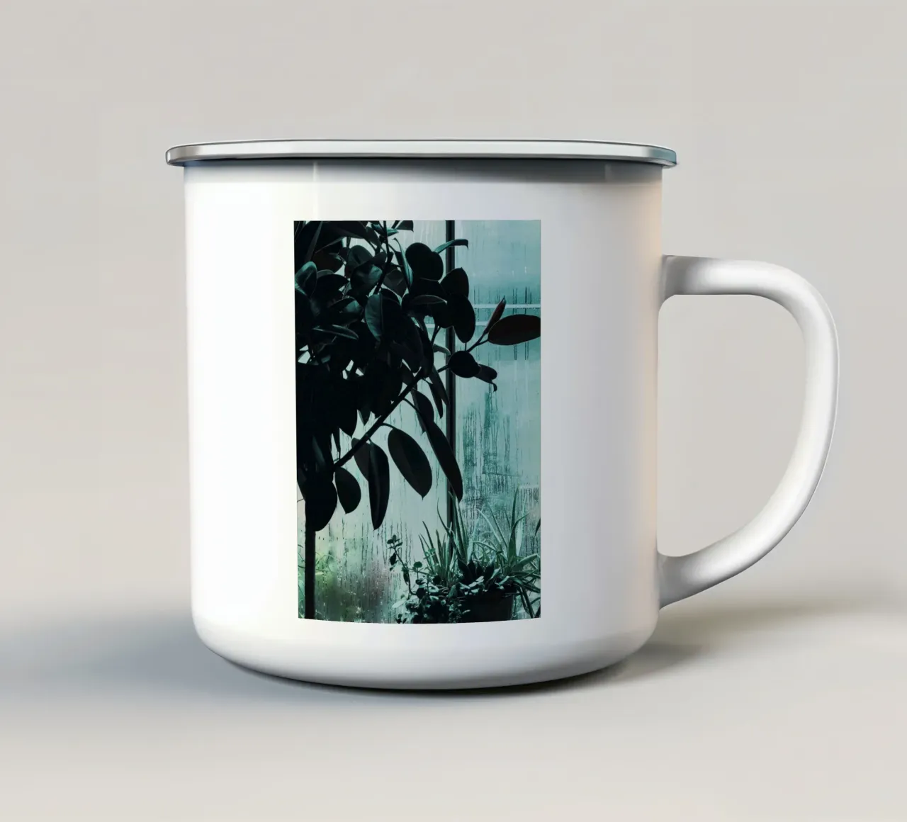 Wet Windows tazza in smalto da Sebastian Hilgetag