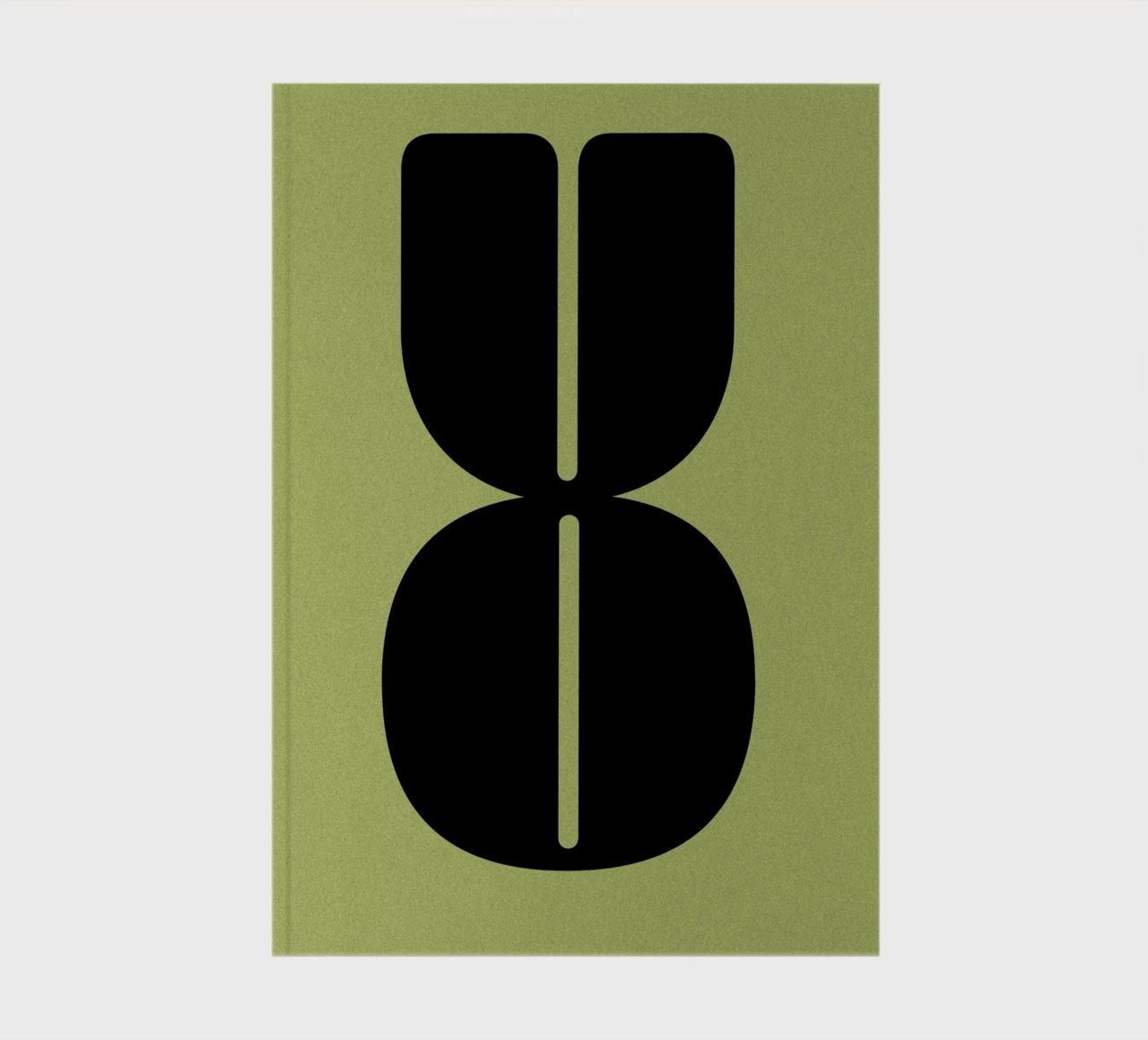 Abstract Composition of Letters O and U notebook by Lisa Jureczko Arts Illustration