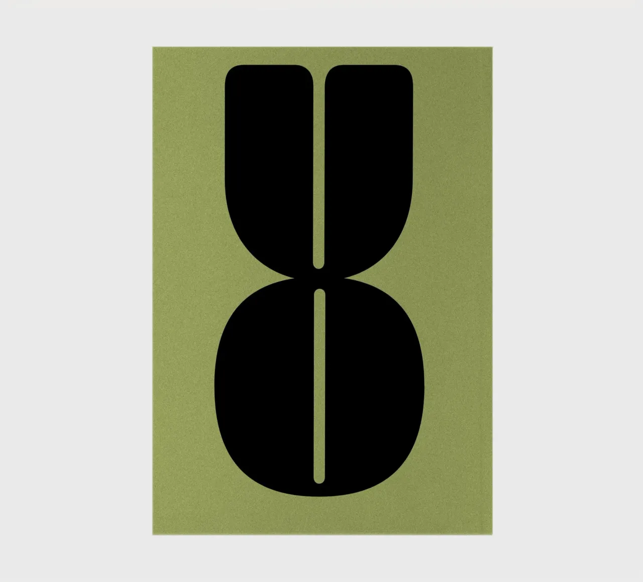 Abstract Composition of Letters O and U notebook by Lisa Jureczko Arts Illustration