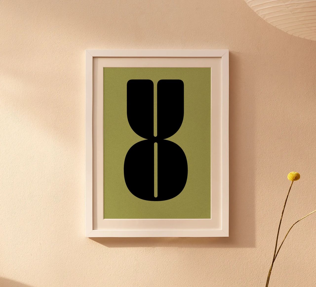 Abstract Composition of Letters O and U poster by Lisa Jureczko Arts Illustration