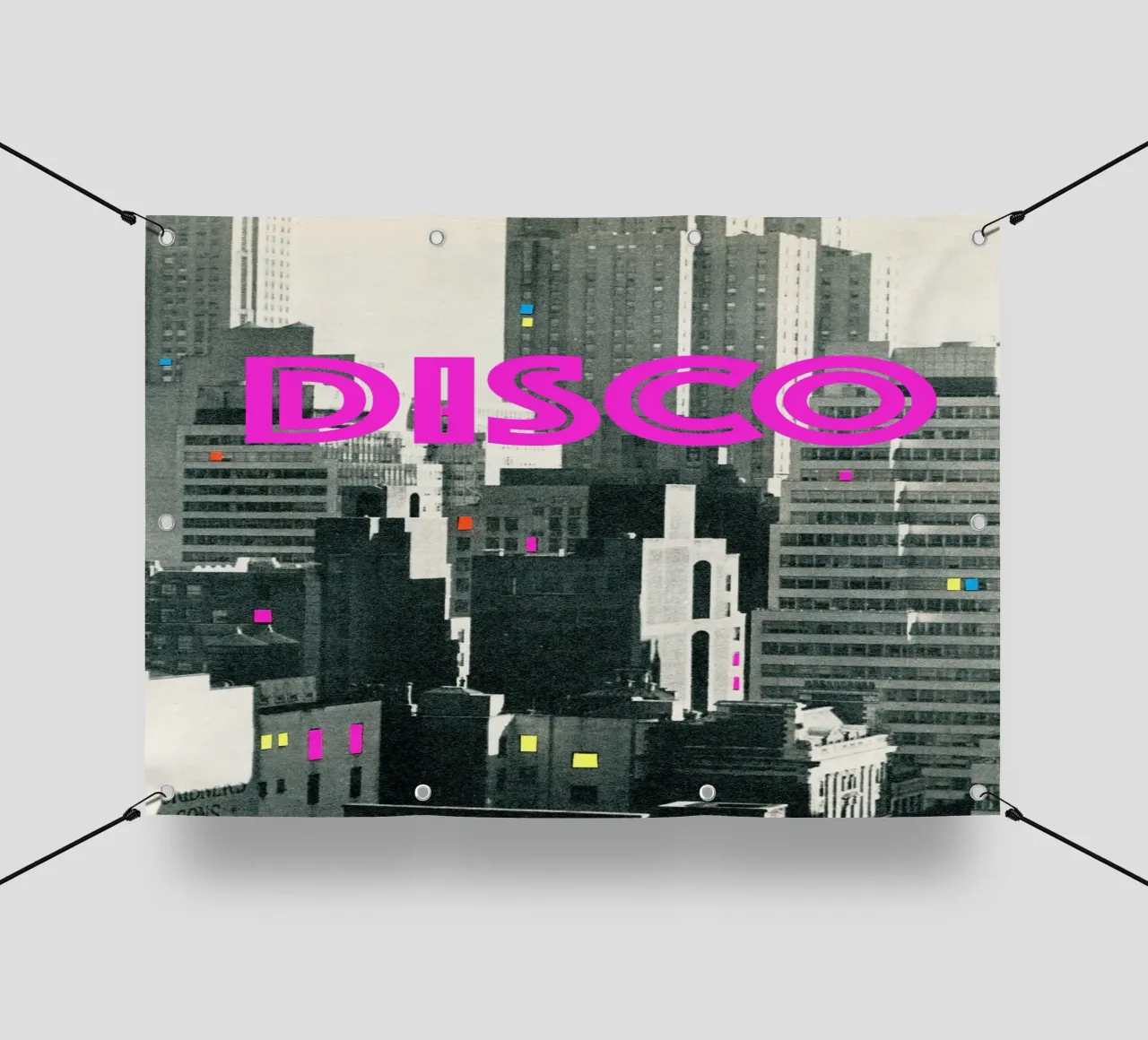 Discoteche a New York telo in pvc da Cassia Beck Collage