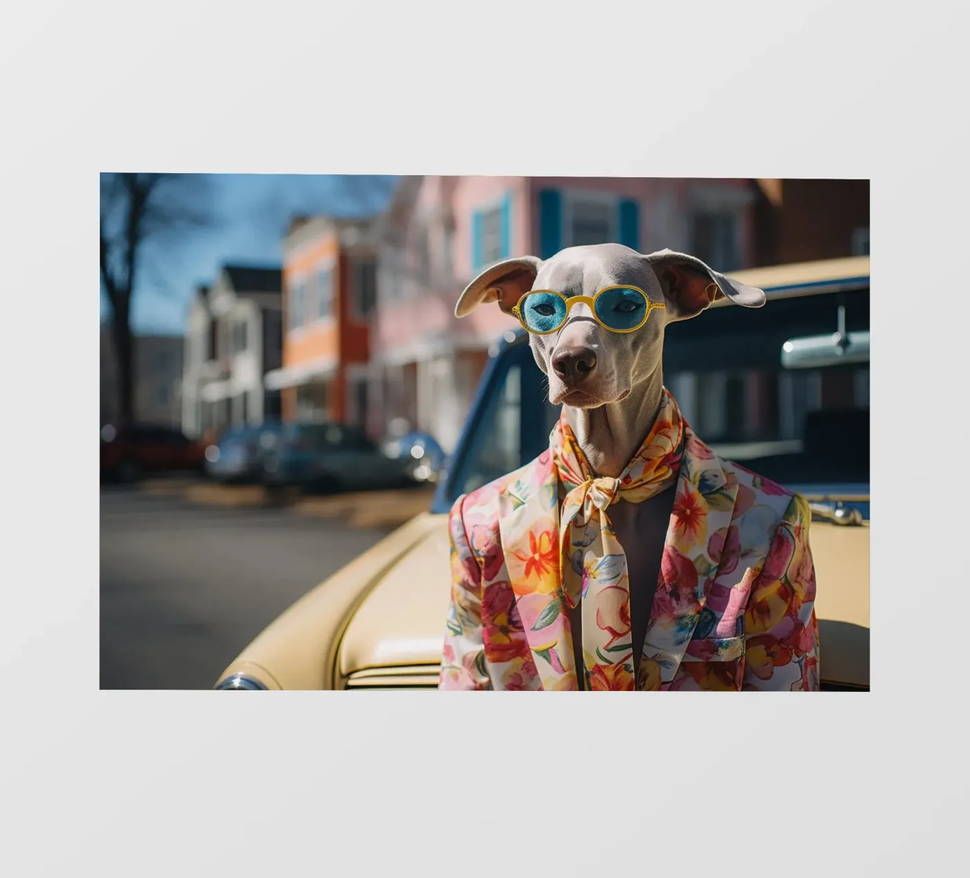 Marcel fotobehang van Affiches Chien Originales – Dogland