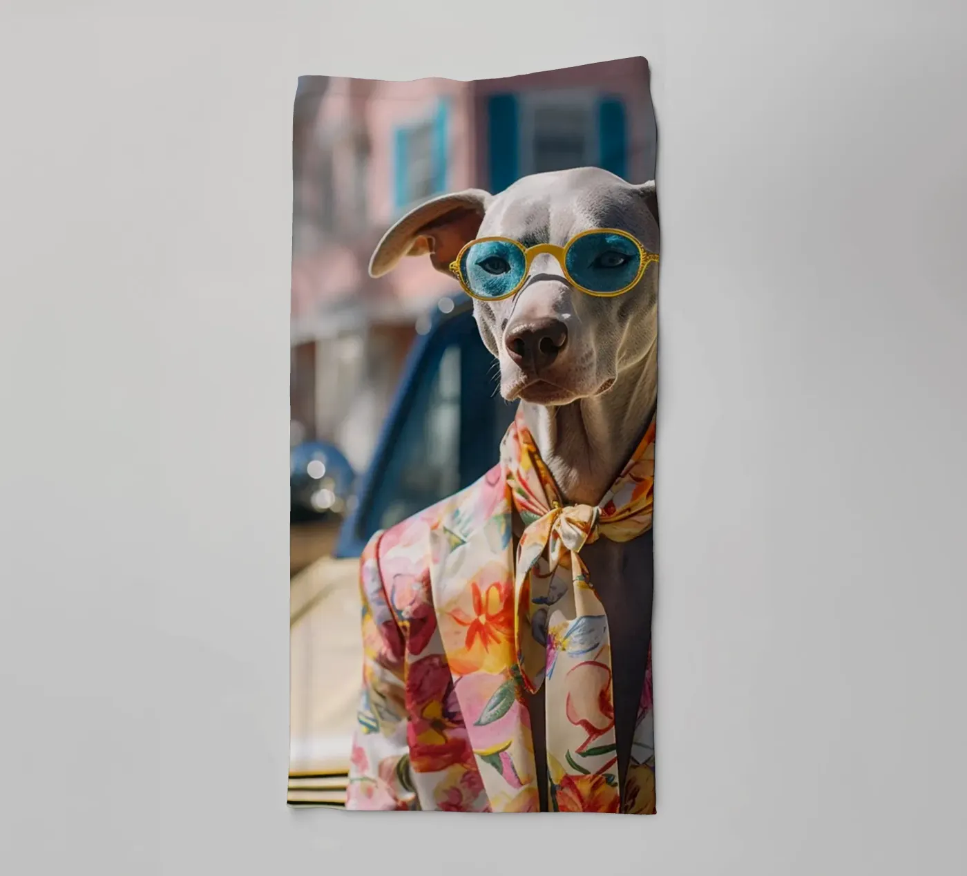 Marcel towel by Affiches Chien Originales – Dogland