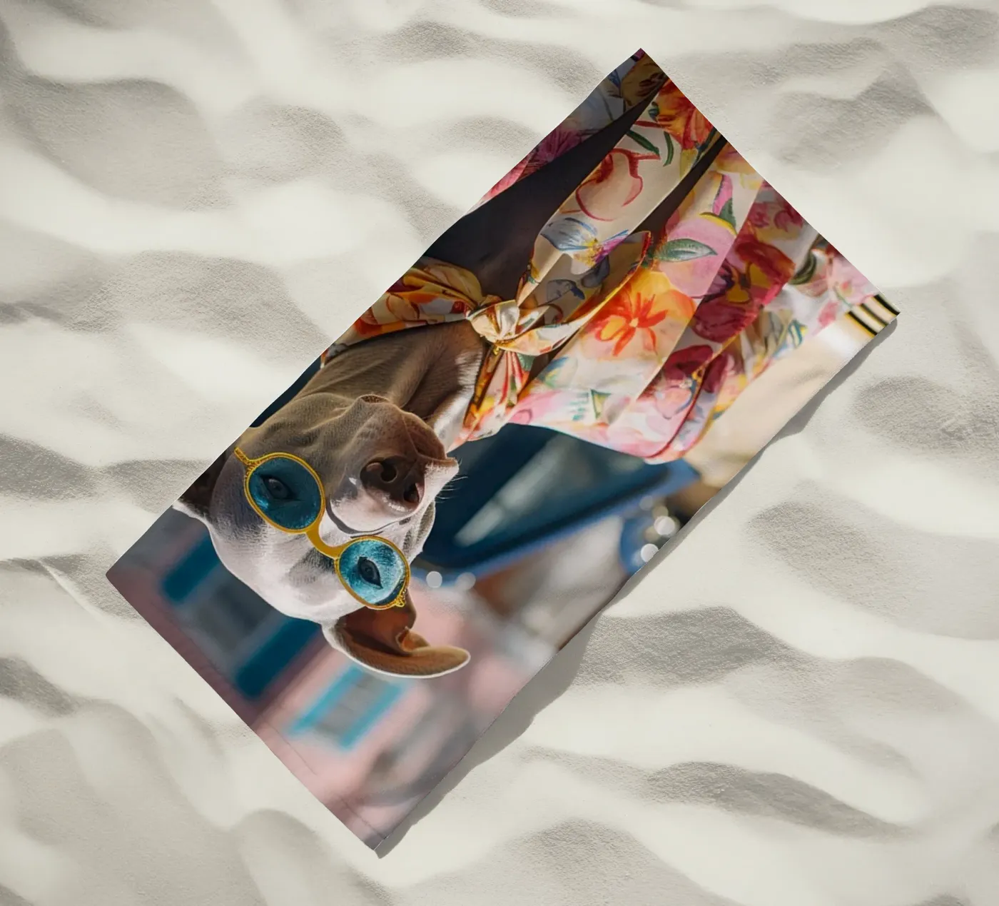 Marcel strandhanddoek van Affiches Chien Originales – Dogland