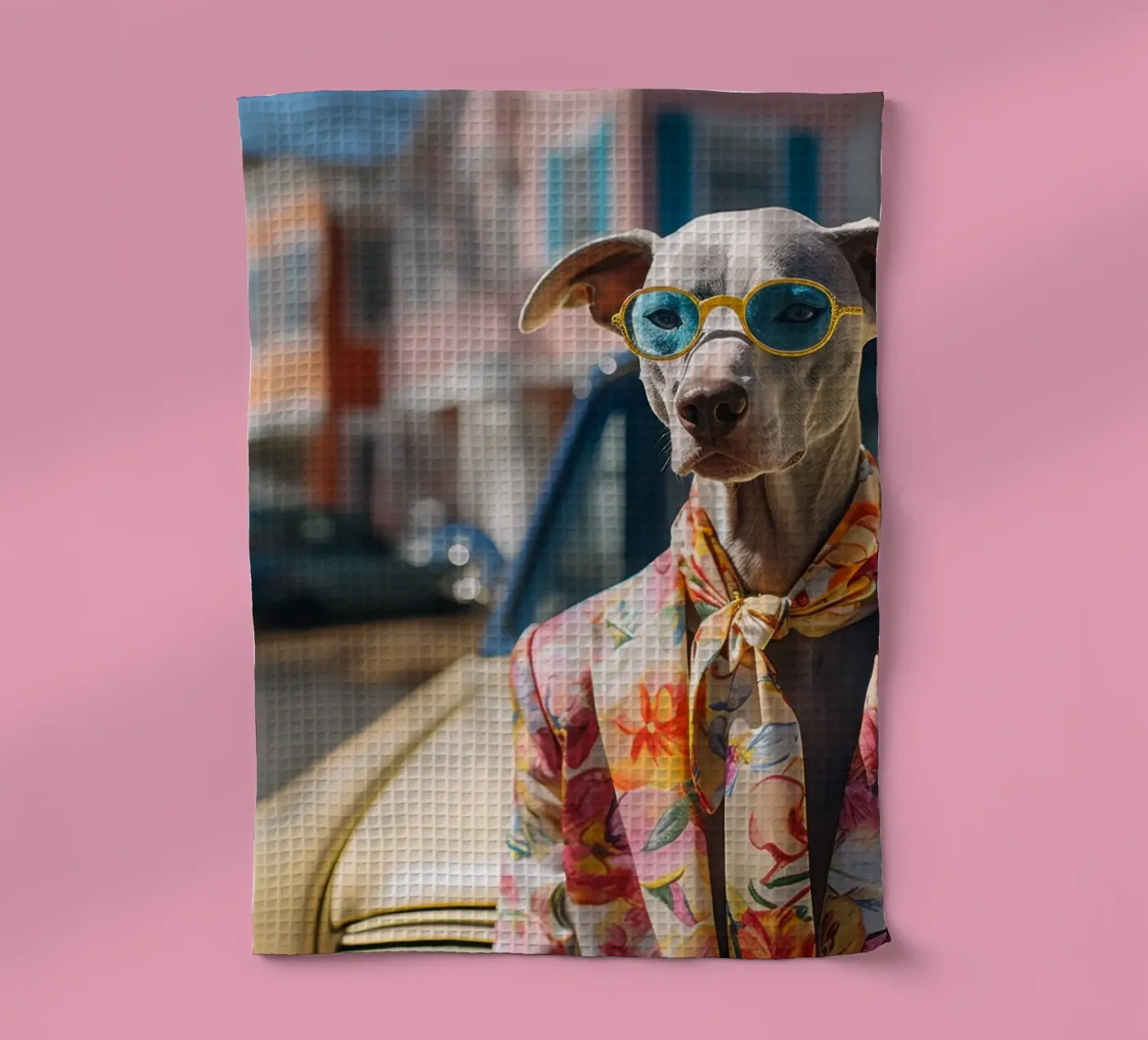 Marcel Geschirrtuch von Affiches Chien Originales – Dogland