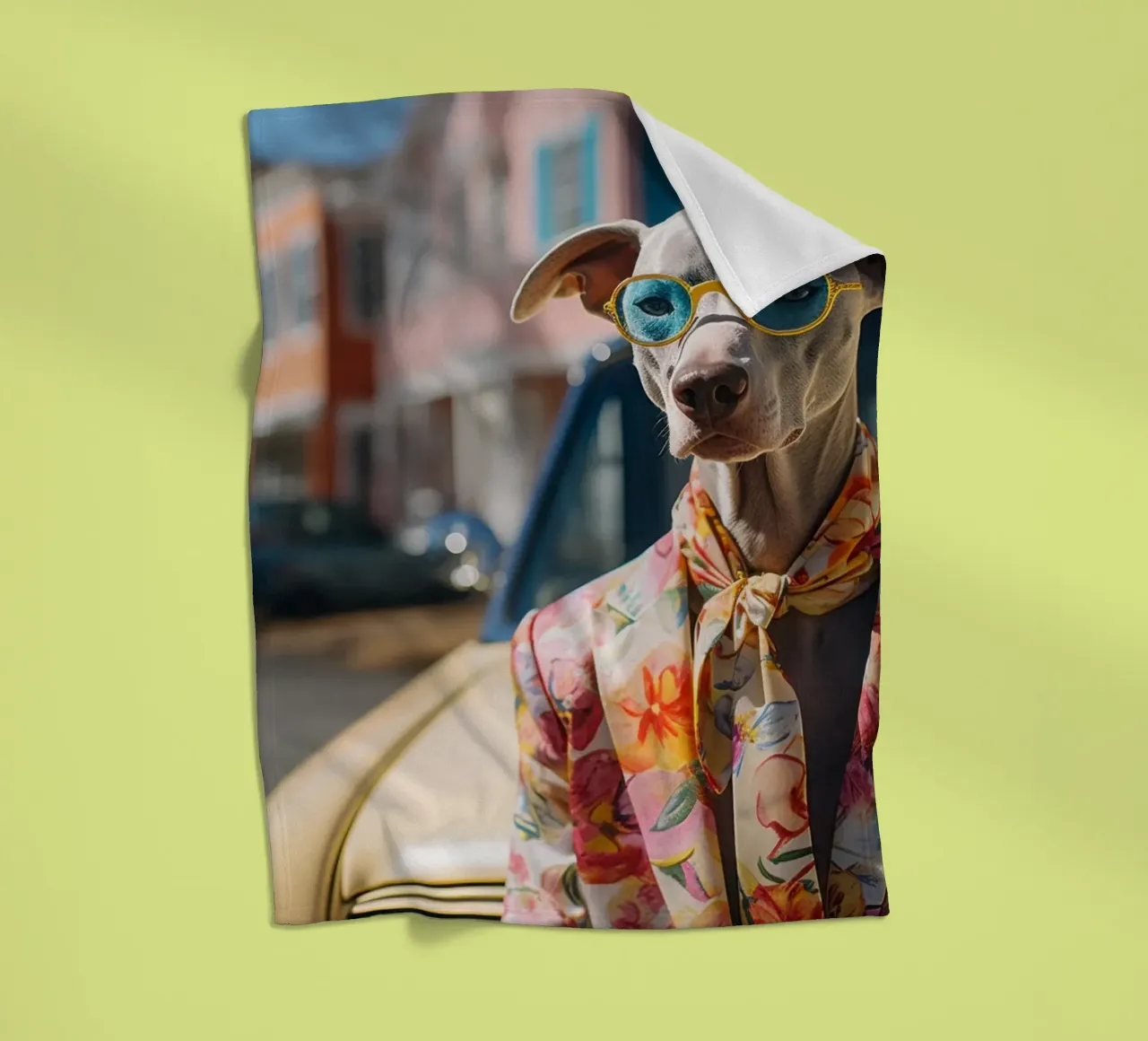 Marcel fleecedeken van Affiches Chien Originales – Dogland