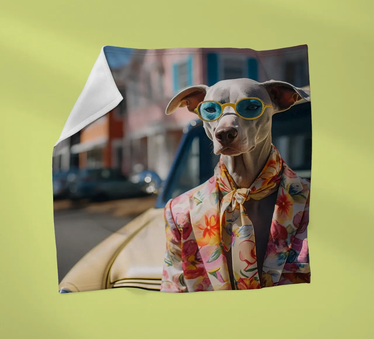 Marcel fleecedeken van Affiches Chien Originales – Dogland