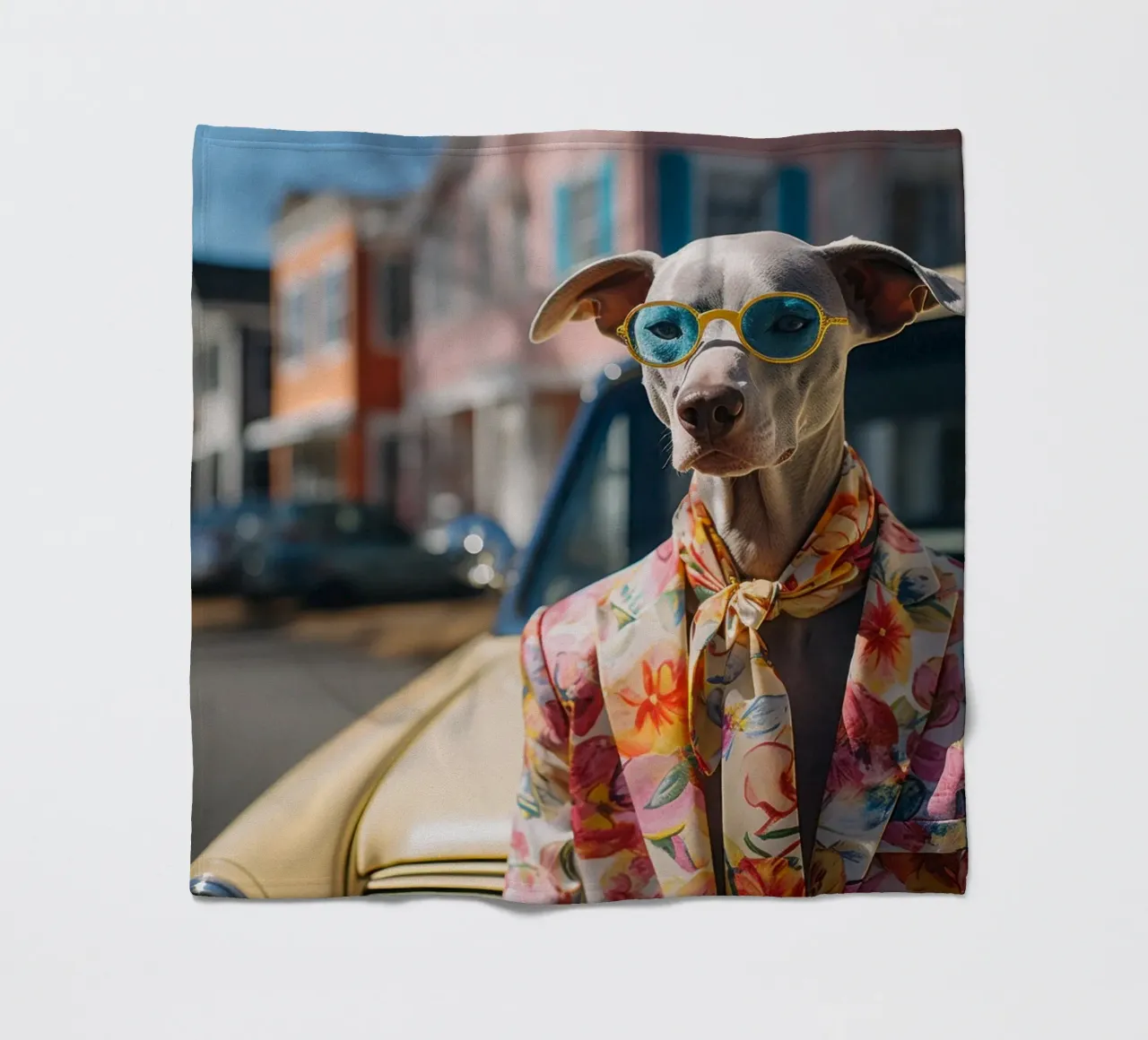 Marcel fleecedeken van Affiches Chien Originales – Dogland