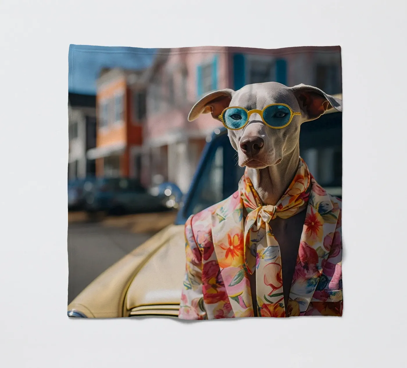 Marcel fleecedeken van Affiches Chien Originales – Dogland