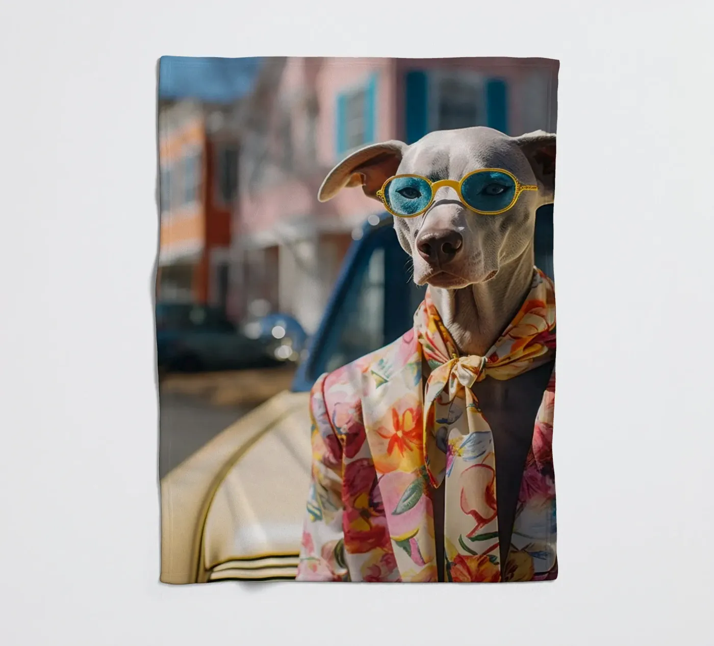 Marcel fleecedeken van Affiches Chien Originales – Dogland