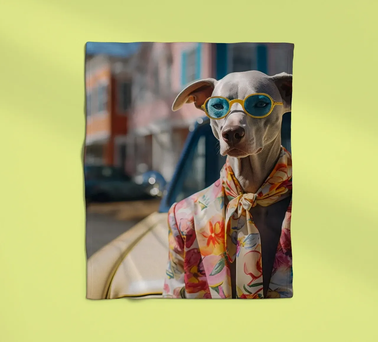 Marcel fleecedeken van Affiches Chien Originales – Dogland