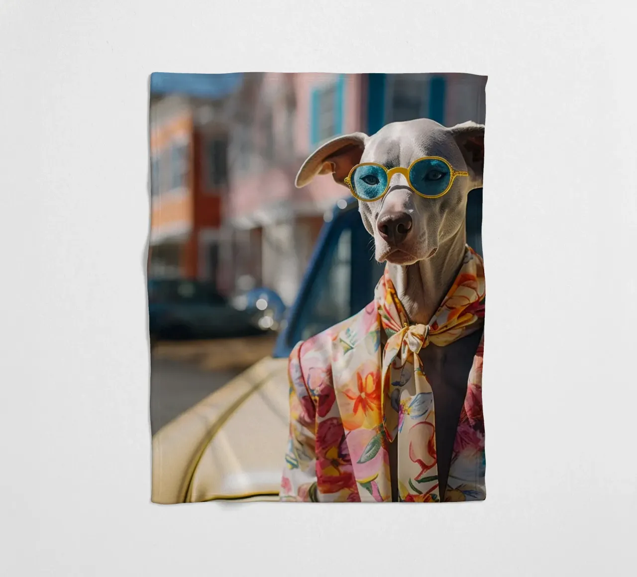 Marcel fleecedeken van Affiches Chien Originales – Dogland