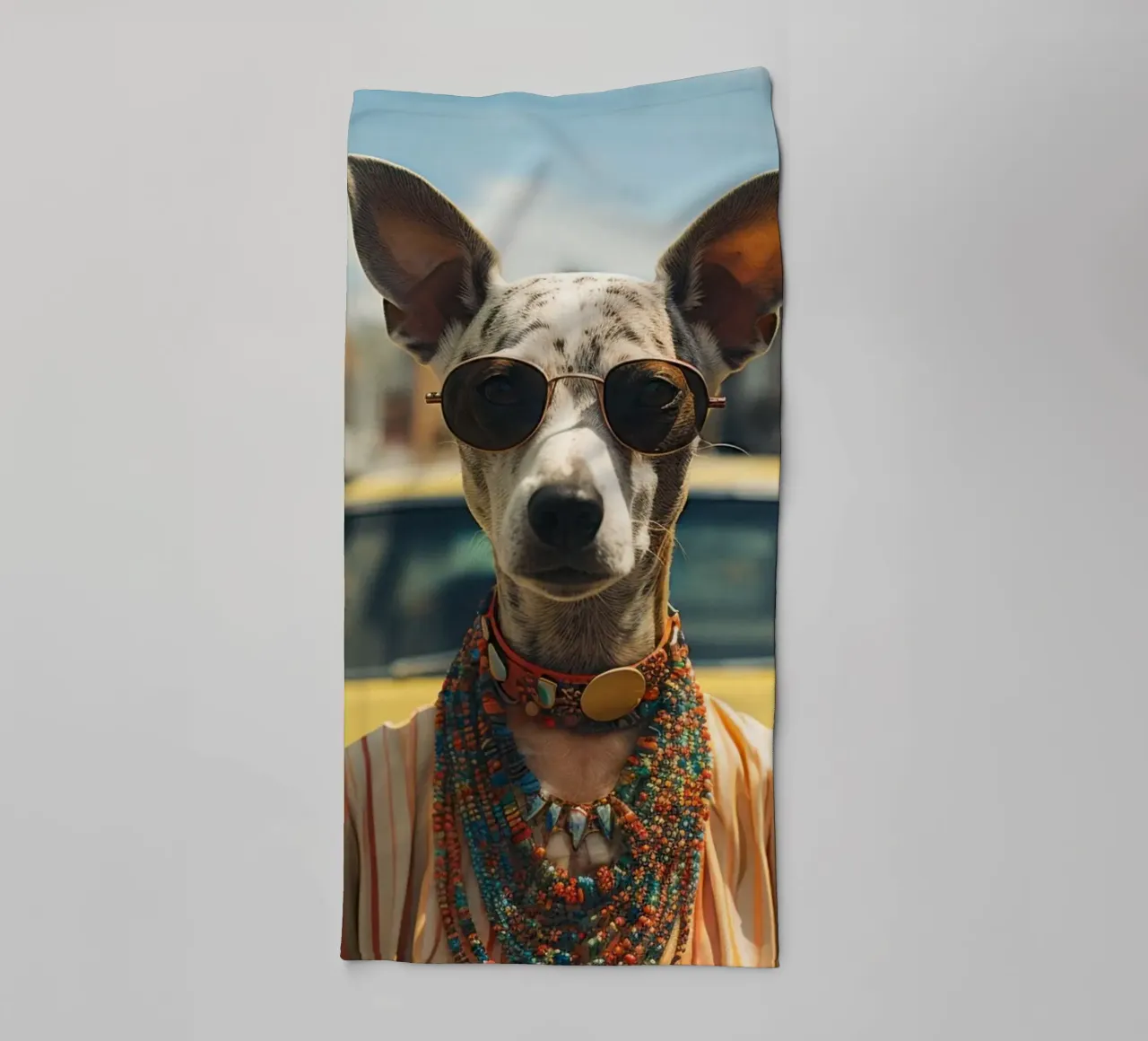 Luna asciugamano da bagno da Affiches Chien Originales – Dogland