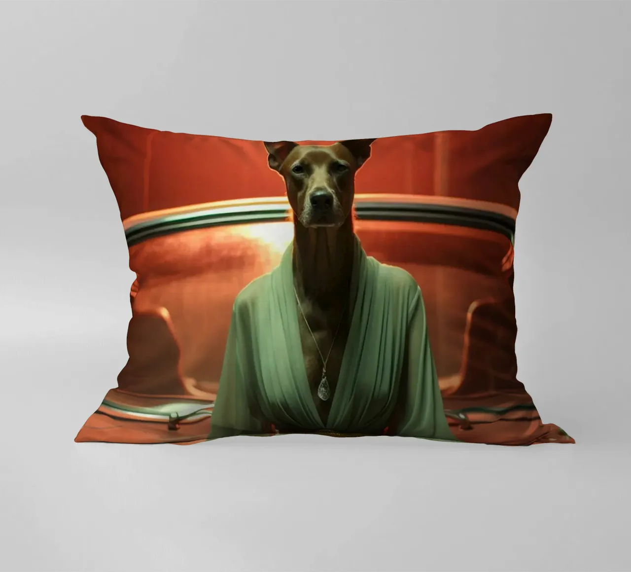 Gloria decorative cushion by Affiches Chien Originales – Dogland