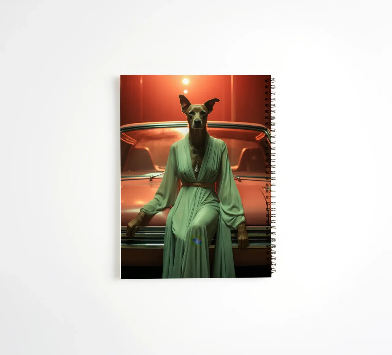 Gloria spiral notebook by Affiches Chien Originales – Dogland