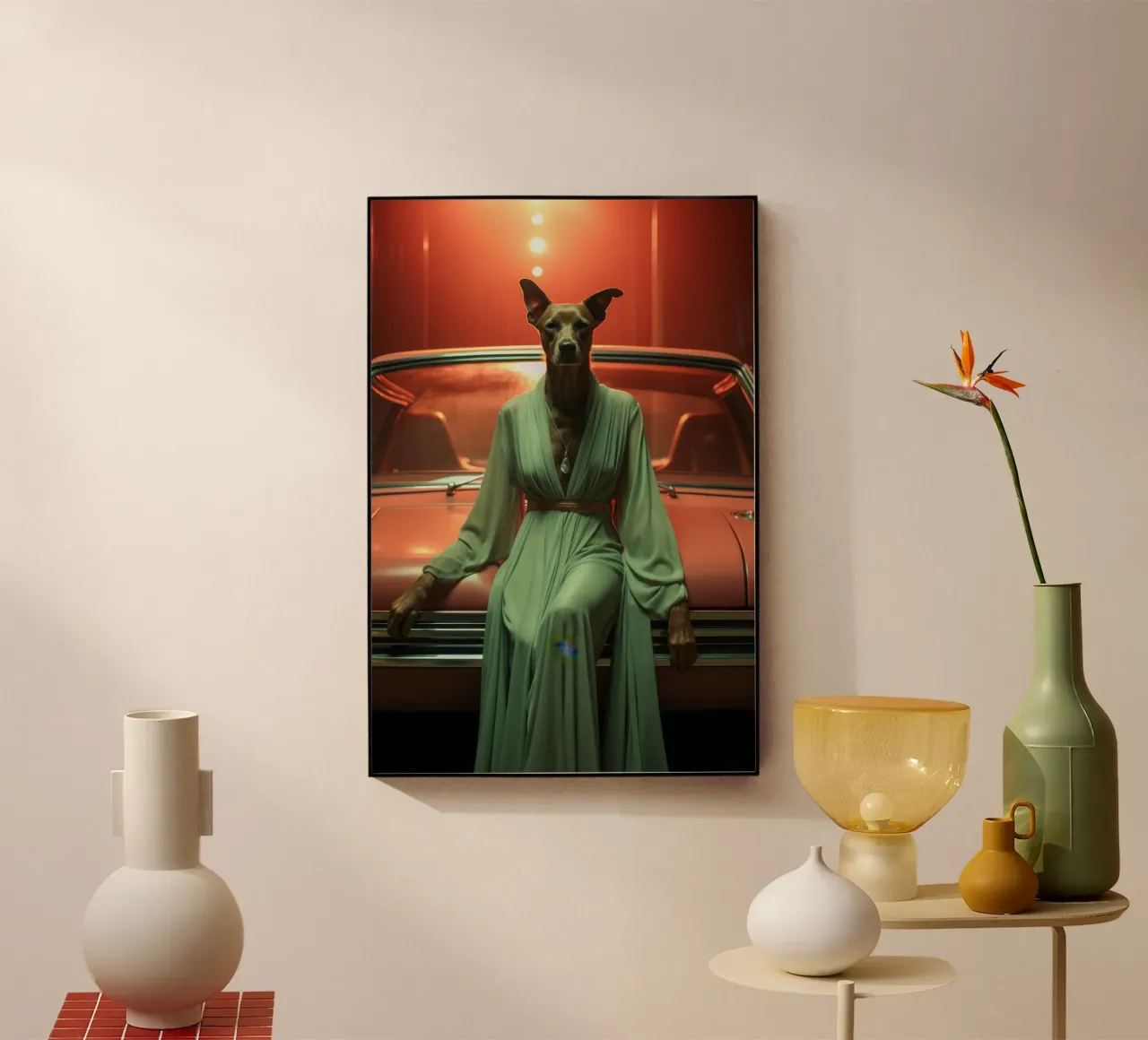 Gloria acryl van Affiches Chien Originales – Dogland