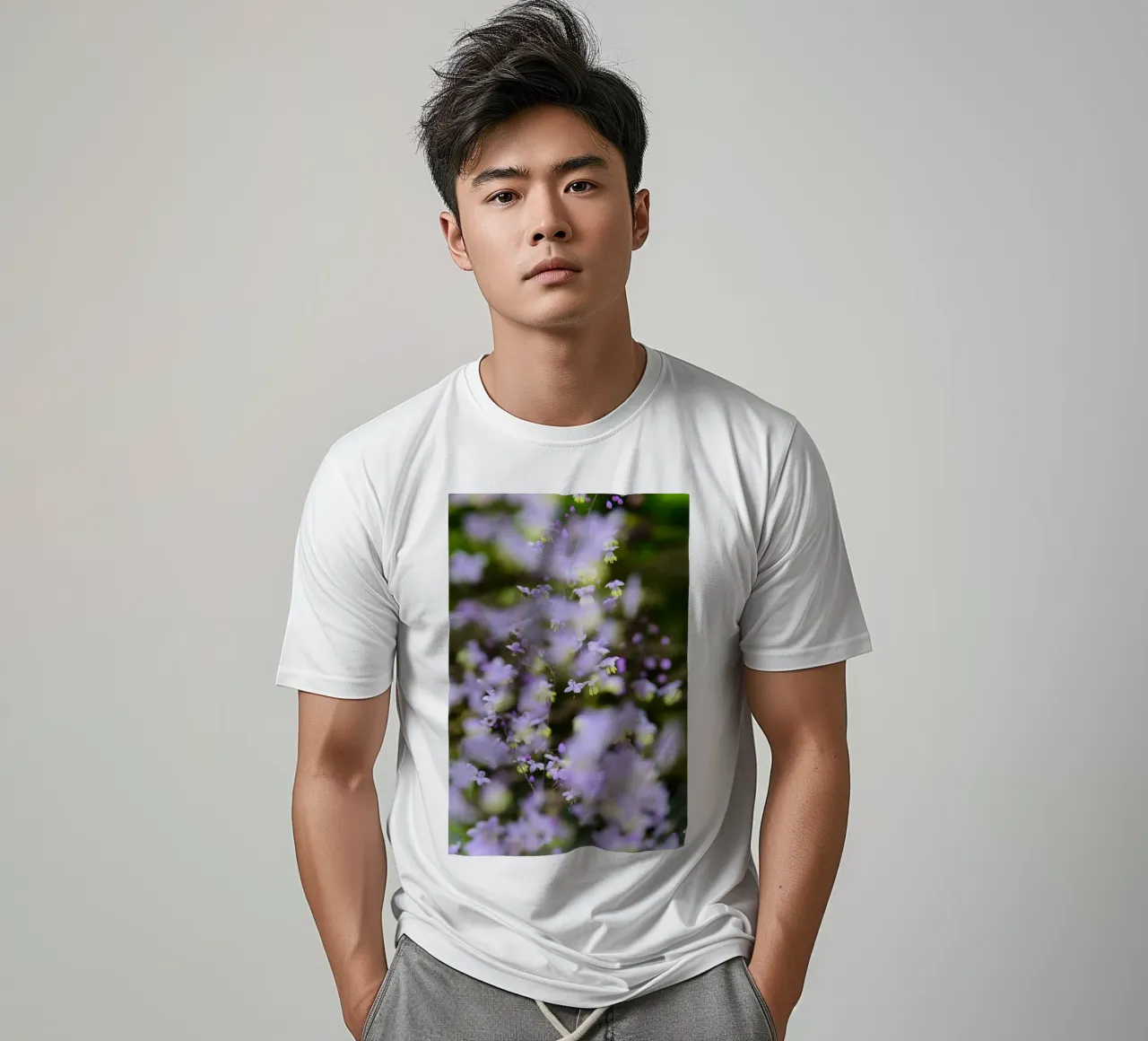 Incantevoli fiori viola selvatici t-shirt da Curious Collections by Marielle Leenders