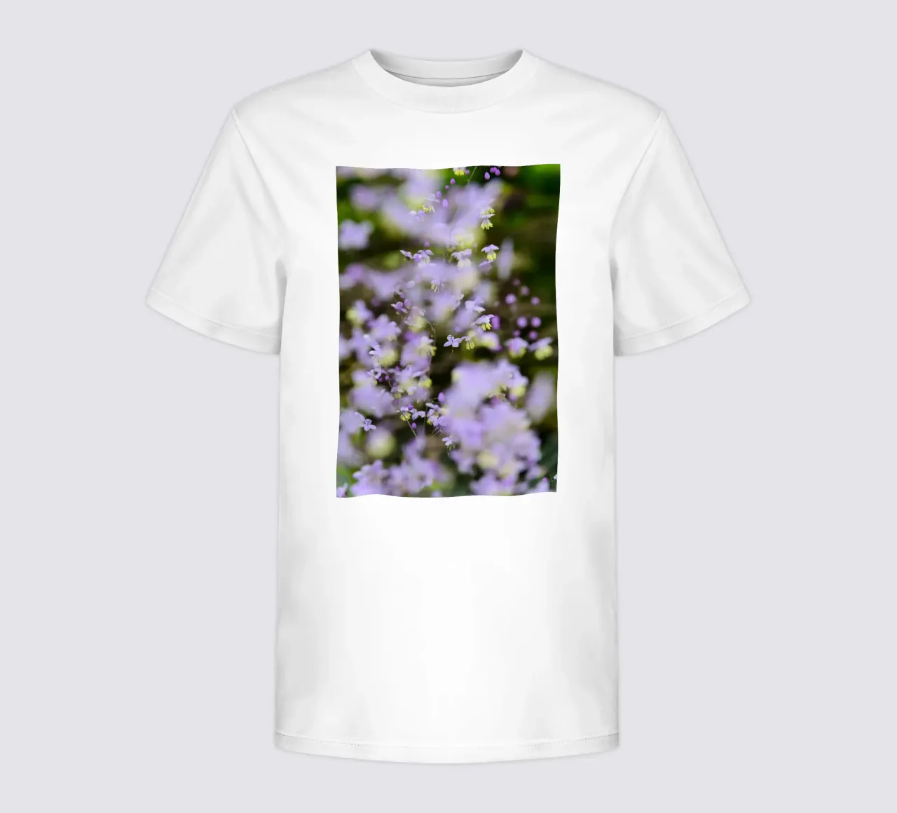 Enchanting Wild Purple Flowers kids t-shirt by Curious Collections by Marielle Leenders