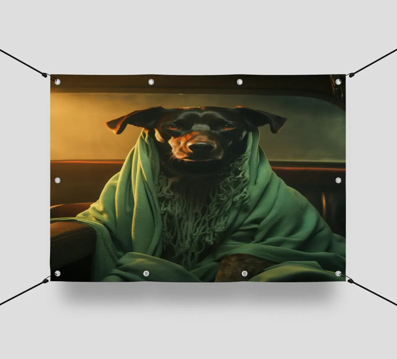 Madame LeSoir telo in pvc da Affiches Chien Originales – Dogland