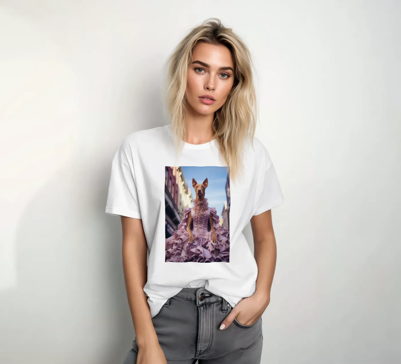 Violette t-shirt da Affiches Chien Originales – Dogland