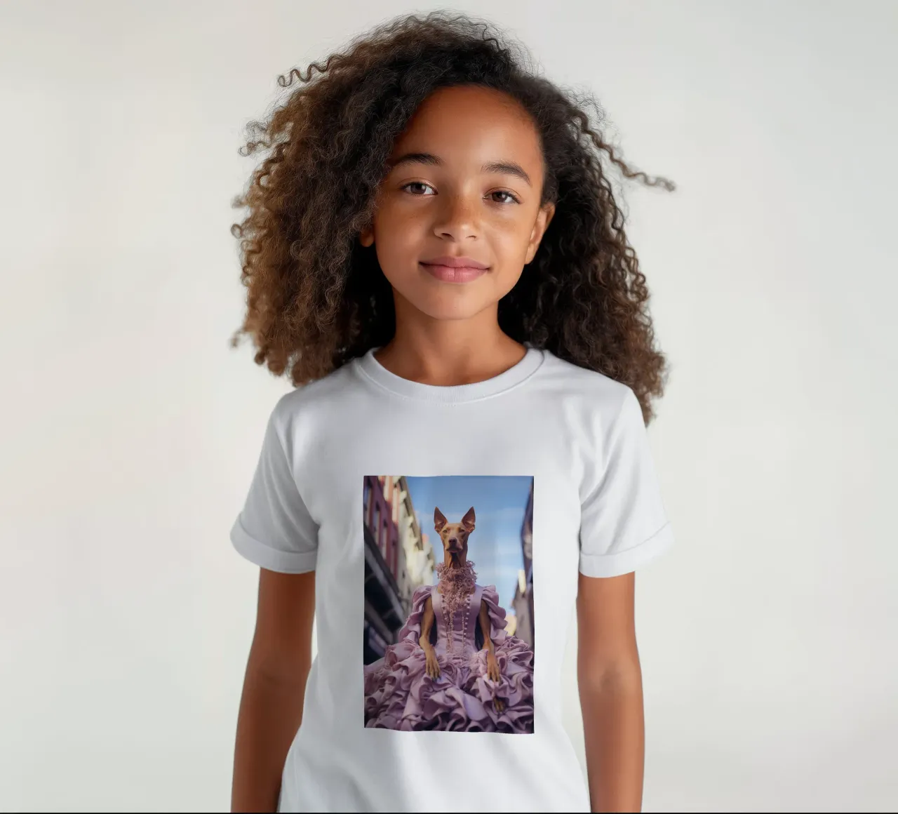 Violette t-shirt bambini da Affiches Chien Originales – Dogland