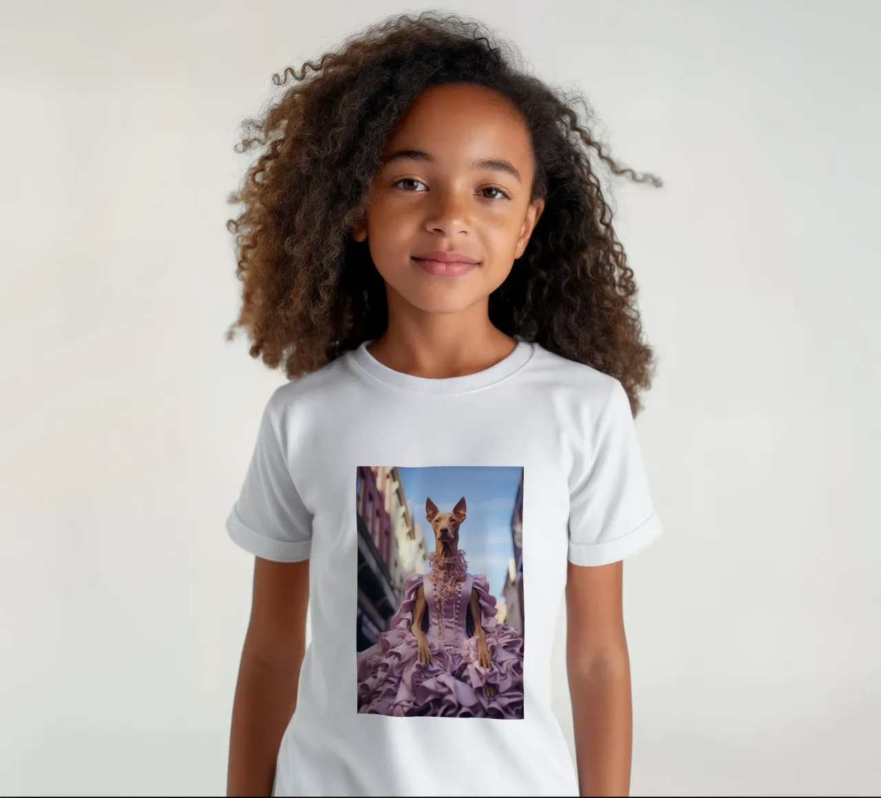 Violette t-shirt bambini da Affiches Chien Originales – Dogland