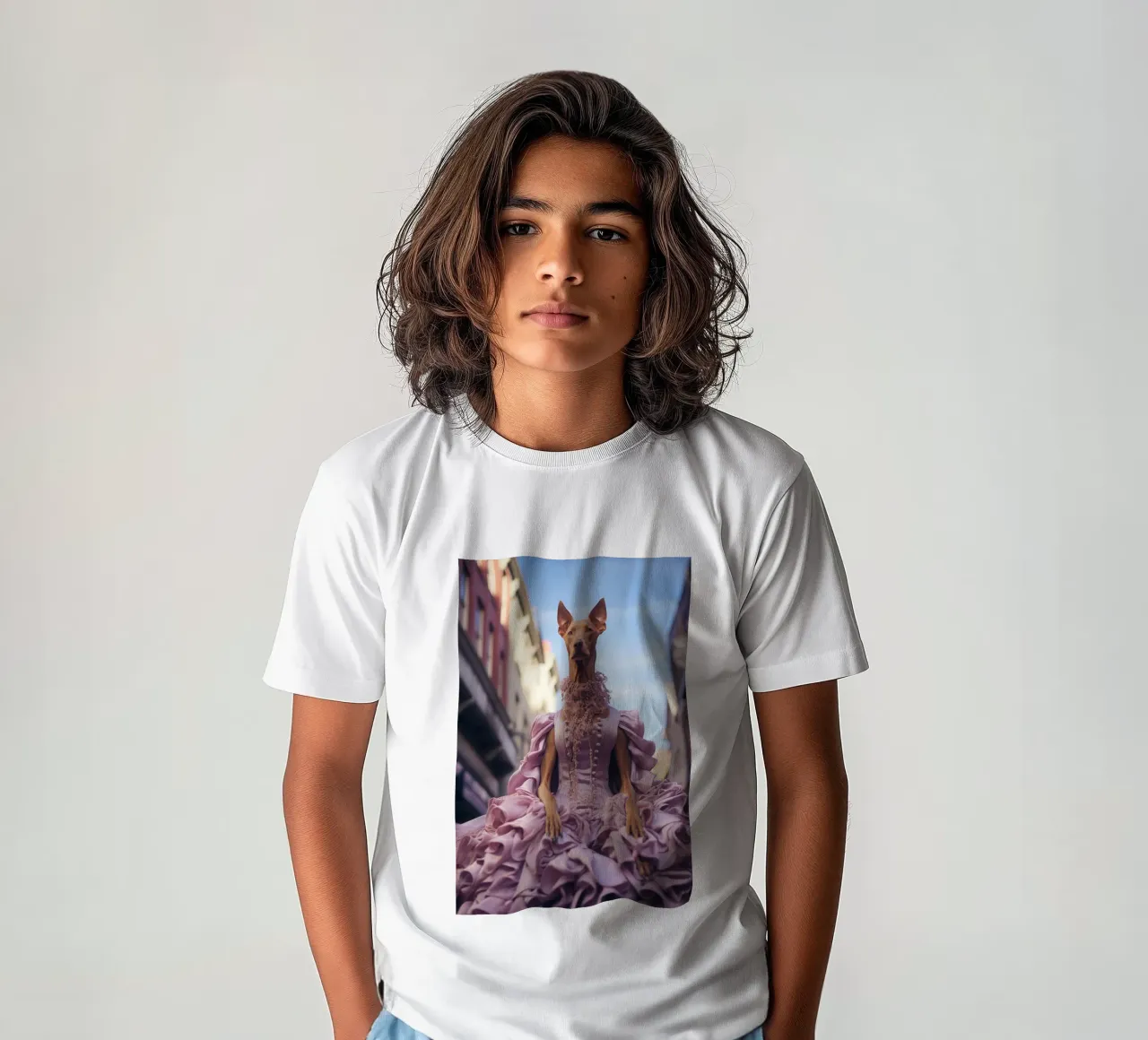 Violette t-shirt bambini da Affiches Chien Originales – Dogland