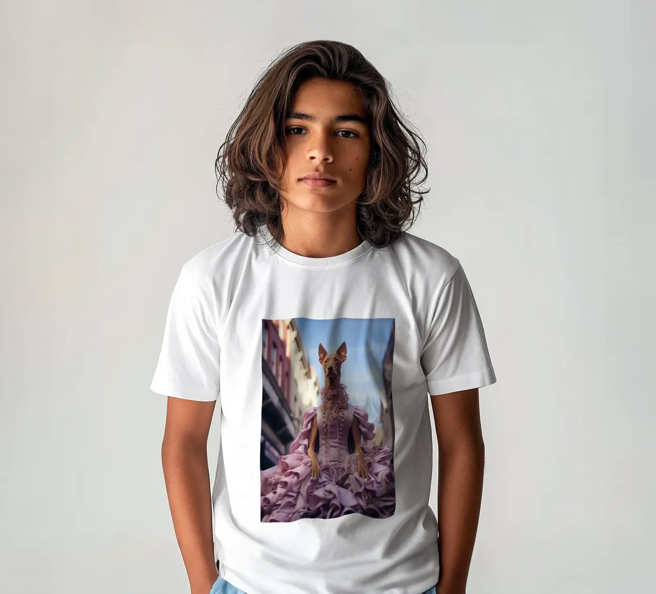 Violette t-shirt bambini da Affiches Chien Originales – Dogland