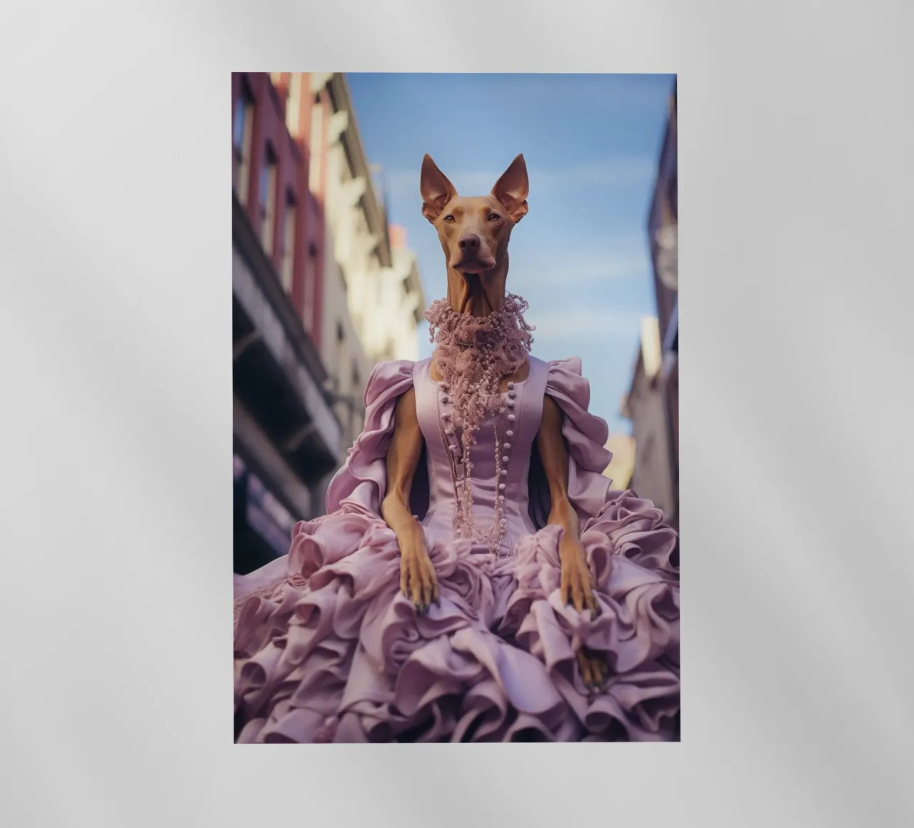 Violette pellicola backlit da Affiches Chien Originales – Dogland