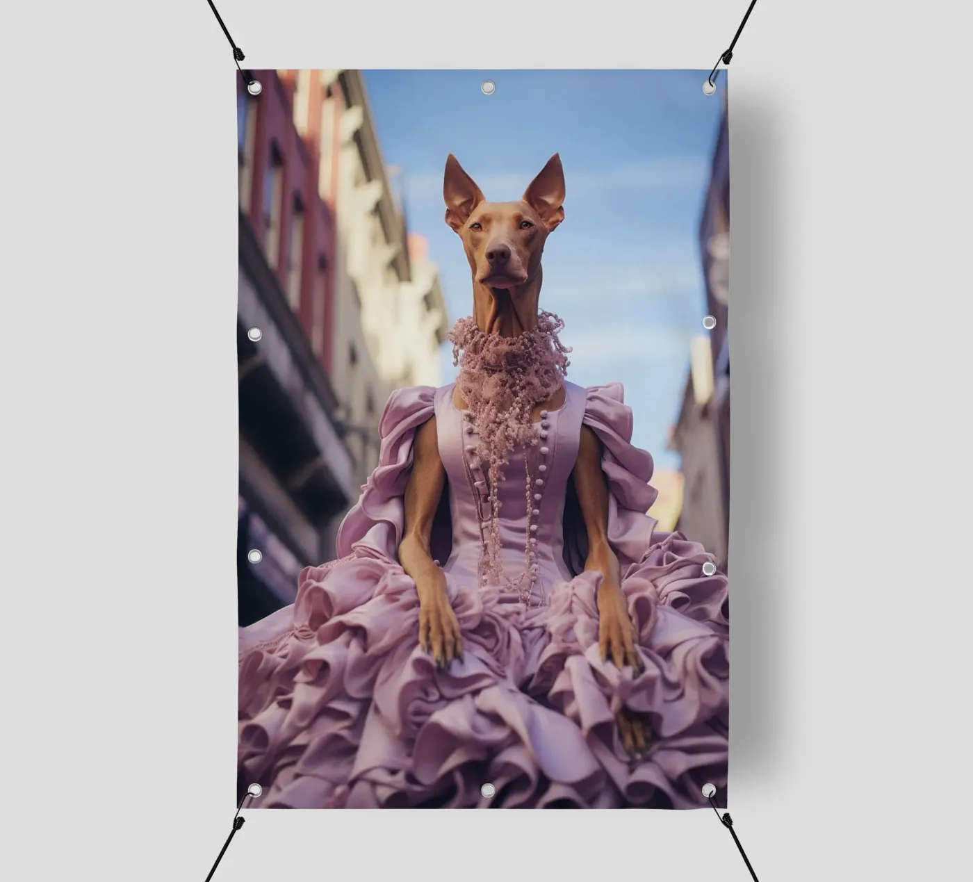Violette telo in pvc da Affiches Chien Originales – Dogland
