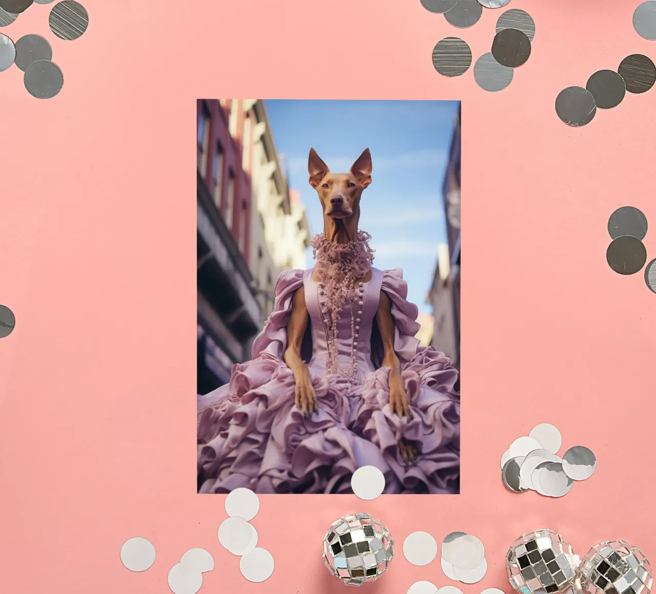 Violette sticker by Affiches Chien Originales – Dogland