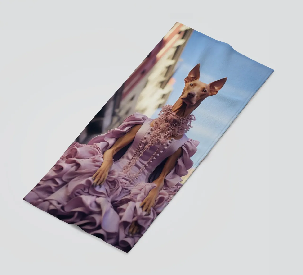 Violette telo mare da Affiches Chien Originales – Dogland