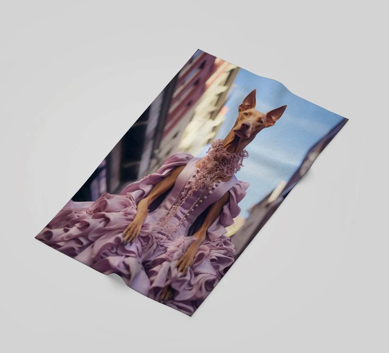 Violette telo mare da Affiches Chien Originales – Dogland