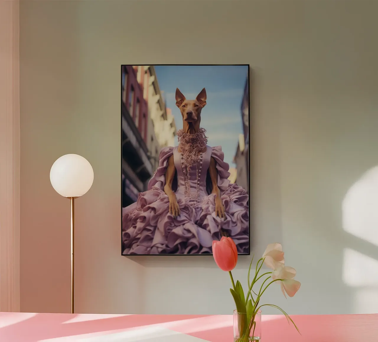 Violette plexiglass da Affiches Chien Originales – Dogland