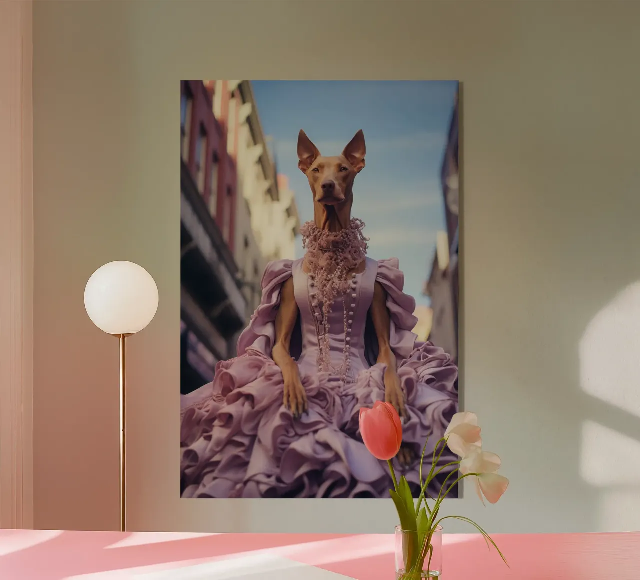 Violette plexiglass da Affiches Chien Originales – Dogland
